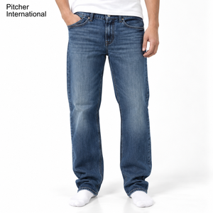 Wholesale <b>Mens</b> Black Jeans <b>Stretch</b> Denim Custom Branding Low MOQ for US Online Retailers Bulk Jeans Supplier - Product Image 1