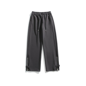 High Quality Men Casual Breathable Flared <b>Trousers</b> <b>Elastic</b> <b>Waist</b> 100% Cotton Reasonable Price Flared Pant - Product Image 2