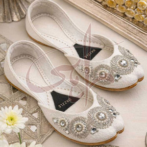 Nuevo Lanzamiento, Khussa para Mujer, Calzado de Moda de Primera Calidad, Estampado, Antideslizante, de Gamuza y Terciopelo - Product Image 4