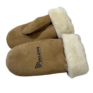 Mitaines en cuir d'hiver Relevo Industries unisexes, coupe-vent, doublées de fausse fourrure, taille adulte - Product Image 5