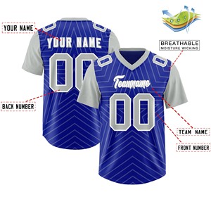 Professional American Football Jersey Moisture Wicking Fabric Digital Print Custom Logo OEM ODM Supplier Performance Wear - Product Image 4