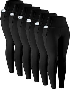 Women's Active <b>Leggings</b> High Quality Spandex/Polyester 220g Gym Fitness Sport Wear <b>with</b> <b>Pockets</b> Fashion Mid-Waist Yoga Pants - Product Image 3