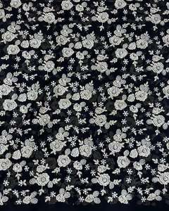 Luxury Multi Embroidery Lace Fabric Soft Net Textile With Sequence Work Designer Fashion <b>Material</b> for Party Wear Dress Premium - Product Image 2