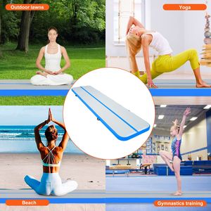 Tappetino Gonfiabile per Ginnastica da 4 Pollici di Spessore con Pompa Elettrica, Tappeto per Allenamento Tumble Track per Ginnastica - Product Image 6