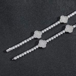 Premium Quality 925 Silver Moissanite Diamond Miami Cuban Bracelet <b>for</b> <b>Men</b> Hip Hop Jewelry Available <b>for</b> Affordable Price - Product Image 2