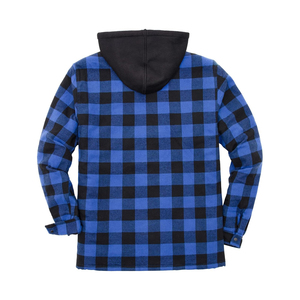 Sweat-shirts en flanelle bleu hiver pour hommes, 100% coton, respirants, vente en gros, prix bas - Product Image 2