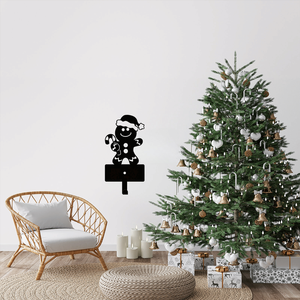 2 ganci portachiavi in metallo a forma di omino di pan di zenzero natalizio per decorazioni da parete - Novità di CIFbuy - Product Image 1