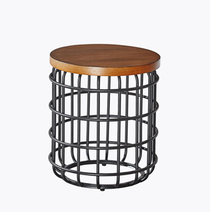 Modern Metal Wire Coffee <b>Table</b> Mango Wood Top Living Room Sofa End <b>Table</b> Accent - Product Image 3