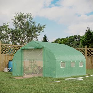 Serra Invernale Ecologica da 3,5 m con Telaio in Acciaio Inossidabile e Legno, Porta e Finestre a Rete - Product Image 2