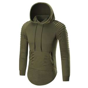 Vente en gros de sweats à capuche pour hommes, unis et vierges, pour le sport, le fitness et la gym, personnalisables avec impression - Product Image 3