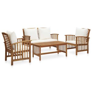 Set Lounge da Giardino in Legno di Acacia Massiccio, Grande e Resistente, Arredamento da Esterno Elegante e Durevole - Product Image 1
