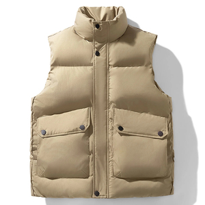 Water-Resistant Lightweight puffer Glossy Puffer Jacket <b>Vest</b> Custom logo Waterproof Shiny Bubble Unisex <b>Vests</b> With Hoodie - Product Image 5