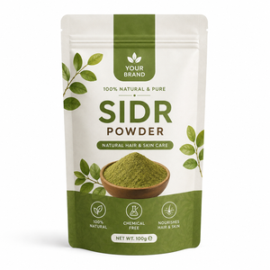 Poudre de feuilles de Sidr 100% naturelle de qualité supérieure, pure, de qualité cosmétique, 100g, pour la force et la croissance naturelles des cheveux - Product Image 1