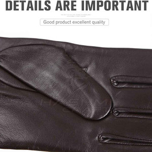 Guantes de cuero de alta calidad, ajuste cómodo, acabado suave, material duradero para clima frío - Product Image 6