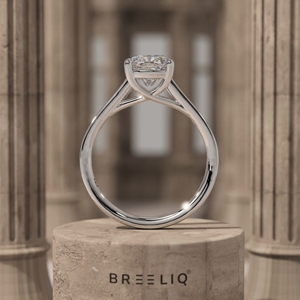 2CT Cushion Cut Diamond Engagement Ring 14K Solid Gold Pave Band Solitaire Ring Hidden Basket <b>Bridal</b> Ring OEM ODM Supplier - Product Image 6