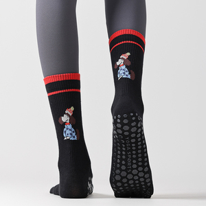 Calcetines personalizados de 5 dedos con agarre, diseño de perro, antideslizantes, para Pilates, Yoga, Barre, fabricante de calcetines para estudio. - Product Image 3