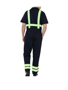 Mono reflectante H-Vis para hombre, transpirable, manga corta, traje de caldera mecánico a presión, ropa de trabajo a prueba de polvo, seguridad general - Product Image 2