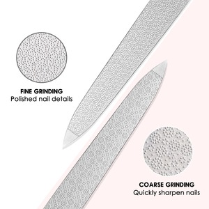 Metal <b>Nail</b> <b>File</b> Sanding Stainless Steel Cuticle Pusher <b>Nail</b> Buffer Polishing Professional Cuticle Remover Callus Dead Skin Tool - Product Image 2