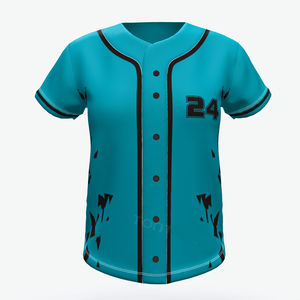 Maillot de baseball de haute qualité pour hommes, maillot personnalisé, 100% polyester, maillot de baseball OEM en gros - Product Image 1