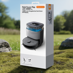 Robot Aspirador y Fregador con Navegación Láser de 12000Pa, Sensor Inteligente y Autovaciado - Product Image 3