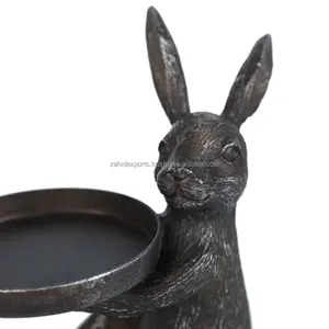 Porte-bougie élégant et minimaliste pour un style d'intérieur scandinave, porte-bougie en fer artisanal pour le salon, Zahid Exports - Product Image 4