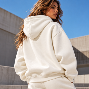 Sudadera con Capucha de Lujo con Logotipo Personalizado Bordado, Sudadera con Capucha de Alta Calidad para Mujer, Talla Grande, con Estampado en Relieve - Product Image 2
