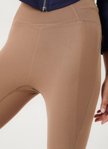 High Waist Full Length <b>Flared</b> Leg Yoga <b>Leggings</b> With Side Stripe Seamless Spandex Nylon Women Pants - Product Image 6