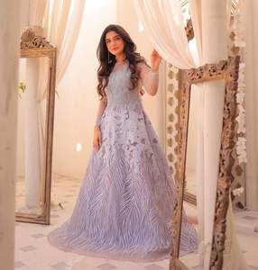 Vestido de Fiesta para Mujer, Largo hasta la Rodilla, 2025, Alta Calidad, Estilo Bollywood, Traje de Novia Personalizado, Diseño de Diseñador, Gran Venta - Product Image 4