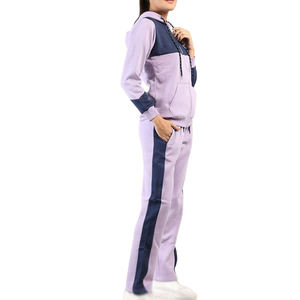 Conjunto Deportivo Informal de Dos Piezas para Mujer, Sudadera con Capucha y Pantalones de Algodón, Ropa Deportiva con Cierre y Logotipo Personalizado para Damas - Product Image 4