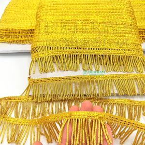 Franges en fil métallique de haute qualité, légères et personnalisables, prix d'usine, OEM, pour rideaux et vêtements décoratifs - Product Image 6