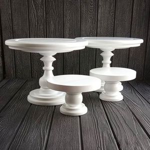 Support à gâteau en bois massif robuste offrant un excellent maintien pour les gâteaux de célébration à plusieurs étages - Product Image 2