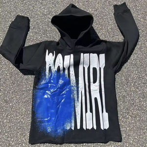 Sudadera con Capucha para Hombre, 100% Algodón, 450 g/m², Térmica, Casual, Oversize, con Bajo sin Rematar, Estampada, Estilo Urbano, Personalizable, de Forro Polar - Product Image 3