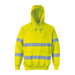 Sudadera con Capucha de Alta Visibilidad para Trabajo, con Forro Polar Cálido, para Hombre, Sudadera de Seguridad de Alta Visibilidad para Construcción, con Logotipo Personalizado - Product Image 4