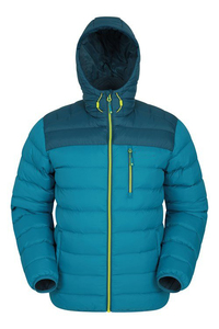 Chaqueta de Plumón Personalizada Negra y Amarilla, Chaqueta Acolchada con Relleno de Plumón, Chaqueta de Invierno para Hombre - Product Image 4