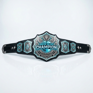Ceinture de championnat sportif personnalisée, trophée de récompense gravé, plaque métallique gravée, sangle en cuir, pour vainqueurs de compétition, commande en gros - Product Image 2