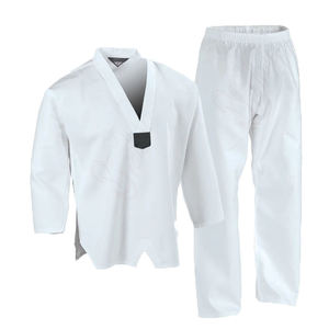 Vêtement de Taekwondo en polyester et coton respirant, unisexe, durable, idéal pour l'entraînement et la compétition – Meilleure vente - Product Image 1