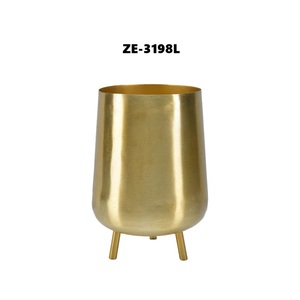 2026 World Trending Eco-Friendly Square <b>Decorative</b> Iron Flower Vase Interior Styling MarketArtistic Handmade Chrome Plated Metal - Product Image 4