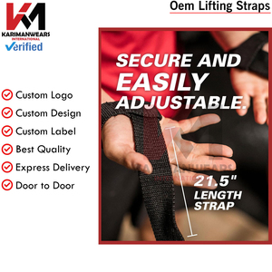 Custom Gym Lifting <b>Straps</b> Men Women Wrist Wrap Support Deadlift Training Wholesale Supplier - Product Image 6