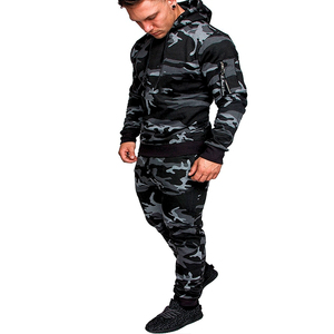 Conjunto Deportivo de Invierno para Hombre, Sudadera con Capucha y Pantalones de Chándal de Corte Regular, Felpa, Color Sólido, para Deportes al Aire Libre, con Logotipo Personalizado - Product Image 6