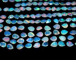 Ópalo Natural AAA+++ Facetado en Forma de Pera y Corte Esmeralda – Piedra de Ópalo Suelta para Anillos, Colgantes y Joyería Personalizada al por Mayor - Product Image 3