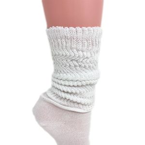 Women's Extra-Thin Cotton Lightweight Slouch <b>Socks</b> 1 Pair Scrunchy Design - Product Image 4