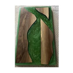 Kiswah Craft Round Resin Chopping Block with Wood <b>Knife</b> Handle-Non-Toxic Dishwasher <b>Safe</b> Easy to Clean Thick - Product Image 4