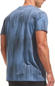 <b>Men's</b> Tie-Dye Short Sleeve T-Shirt Quick Dry Slim Fit O-<b>Neck</b> Casual Knitted Polyester <b>Top</b> - Product Image 2