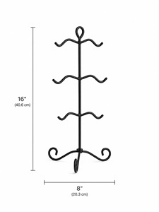 Tree Shape Metal Coat <b>Rack</b> Standing Type Rustic Style Durable storage Modern black metal stand Storage Holder for Living Room - Product Image 5