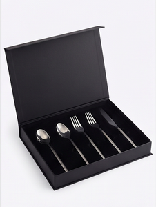Ensemble de couverts minimalistes en acier inoxydable miroir, cuillère, couteau, fourchette, passe au lave-vaisselle, pour mariage, argenté - Product Image 6
