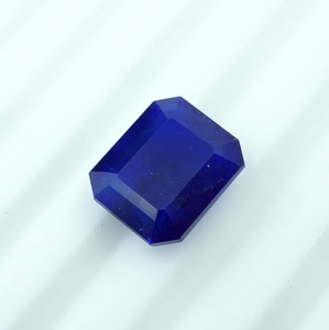 Piedra Preciosa de Zafiro Azul Corte Esmeralda Natural 6.70Ct-12x10x5.5MM - Product Image 6