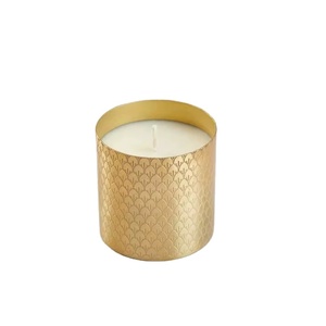 Gold Printed Candle Jar Luxury Metal Candle Container Decorative Scented Candle <b>Holder</b> Wedding Party Elegant Home Decor Gift - Product Image 1