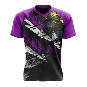 Camiseta Casual con Cuello en V para Hombre, Diseño 2026, Tela Jersey, Impresión Digital Personalizada, Corte Regular, Tallas Grandes, Transpirable y Ecológica - Product Image 1