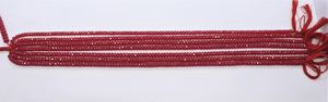 AAA Pink <b>Ruby</b> Faceted Rondelle Beads 4.5-5 MM <b>Ruby</b> Corundum Faceted Rondelle Beads 12.5 Inch Pink <b>Ruby</b> Corundum Gemstone Beads - Product Image 2
