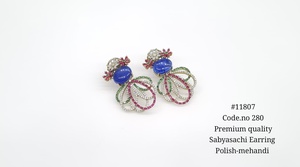 Pendientes de Mariposa con Circonita Cúbica, Pendientes de Doble Piedra con Baño Mehandi, Joyería Floral para Mujer, para Fiestas - Product Image 5